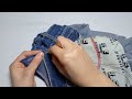 learn how to increase the waist size of your favorite jeans without a sewing machine