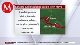 Fonatur prevé lanzar al menos 12 licitaciones para Tren Maya este año