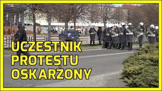 GŁOGÓW. Uczestnik protestu oskarżony