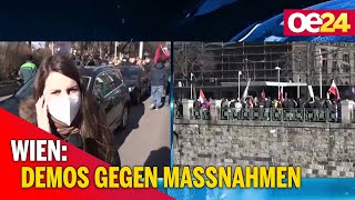 Wien: Demonstrationen gegen Corona-Maßnahmen