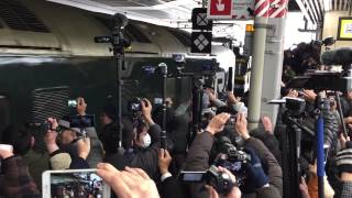 札幌行き最終トワイライトエクスプレス大阪駅発車(汽笛あり)