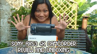 Sony AX53 4k Camcorder ( Review and Unboxing ) 4K Camcorder Review 2021- Sony fdr AX53 4K Camcorder