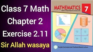 Class 7 Math New Book Chapter 2 Exercise 2.11 | Class 7 Math New Book Unit 2 Exercise 2.11