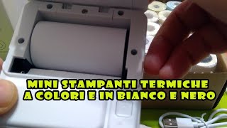 Come usare le mini stampanti fotografiche con carta termica per stampe a colori e in bianco e nero