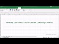 How to Convert Text URLs to Clickable Links in Excel