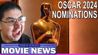 OSCAR Nominations 2024 Live ReactionMovie NEWS Mirror Domains Movie News
