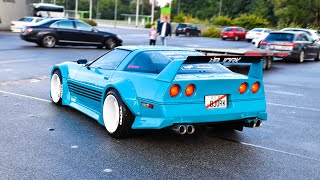 Modified Cars leaving a Carshow | Ultrace 2021