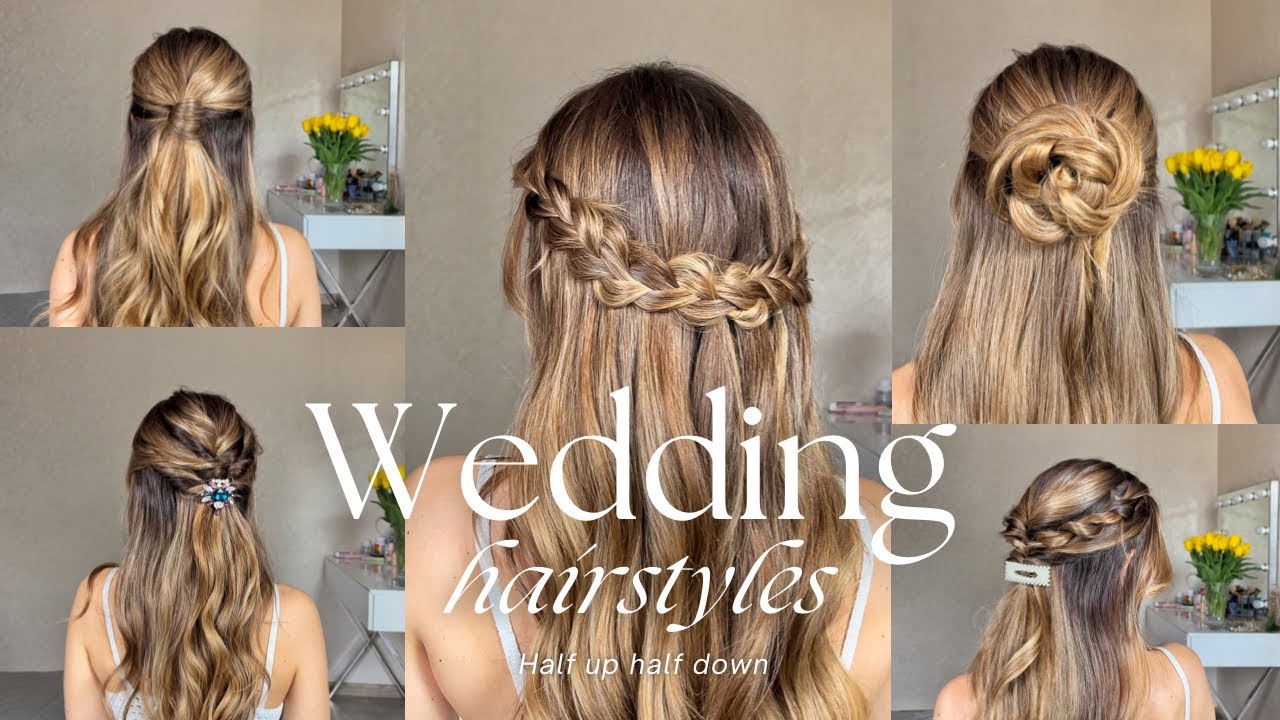 Diy Half Up Half Down Wedding Hairstyles Beachweddingtips