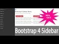 Bootstrap 4 sidebar menu with submenu responsive  with code 2018