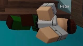 Peter falls down the stairs (ROBLOX)animation