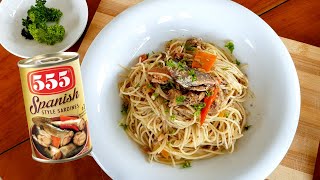 15-minute Easy Pasta Recipe Using 555 Spanish Sardines