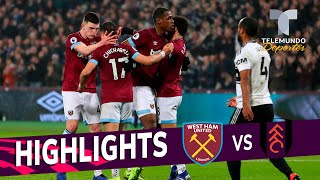 West Ham vs. Fulham: 3-1 Goals & Highlights | Premier League | Telemundo Deportes