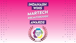 indaHash wins MarTech Breakthrough Award 🏆