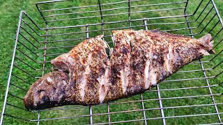 Freshly caught grilled fish - a very simple and quick recipe