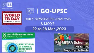 22 to 28 March 2023 - DAILY NEWSPAPER ANALYSIS IN KANNADA | CURRENT AFFAIRS IN KANNADA 2023 |