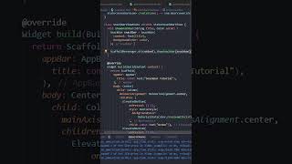 Flutter SnackBar Widget | Flutter Design Tutorial #2 #shorts #flutter #software #mobile #app