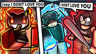Using ADMIN COMMANDS To BREAKUP EDATERS In Roblox The Strongest Battlegrounds...