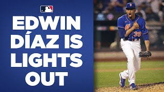 Play the trumpets! Edwin Díaz has been LIGHTS OUT! (Has 91 strikeouts in 45.1 in