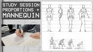 Drawing People - Proportions & Simple Mannequin (Study Session)