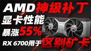 AMD公布神級補丁，顯卡性能暴漲55%！新卡RX 6700助力玩家區別礦卡！「超極氪」