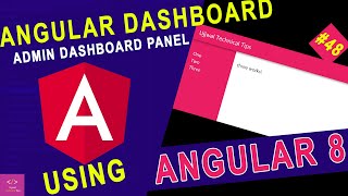 Angular Admin Dashboard Panel from scratch using Angular | Navigation Bar | Angular Dashboard🎉🎉