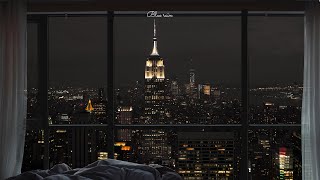 비내리는 뉴욕 저녁의 분위기 🌧 빗소리와 재즈피아노 4시간 | 가사없는노래 | Design making tutorial