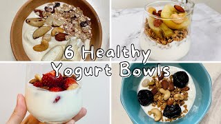 Sub)6種健康優格碗食譜 Six Healthy Yogurt Bowls｜減肥早餐點心這樣吃，開心健康瘦瘦瘦!