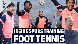 The MOST COMPETITIVE foot tennis match EVER? 🎾️⚽️  6v6 to crown the Spurs foot tennis CHAMPIONS 🏆