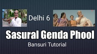 Sasural Genda Phool | Delhi 6 | Rekha Bhardwaj | Beginners  Bansuri Tutorials | Anjani Flute