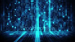 Data stream. Big data fall. Binary code drop. 4K