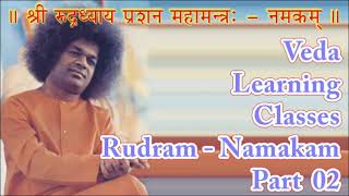 Learn Namakam First Anuvaka Part 02 Veda Classes