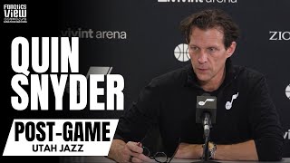 Quin Snyder Reviews Utah Jazz Win vs. Toronto Raptors & Talks Rudy Gay's Return for Utah | Post-Game