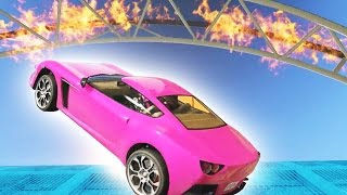 DRIVING THROUGH FIRE!? (GTA 5 Funny Moments)