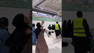 Kaaba fantastic view with son and mother #beautiful #kaaba #kidsvideo #viralvideos