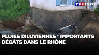 Pluies diluviennes : importants dégâts dans le Rhône