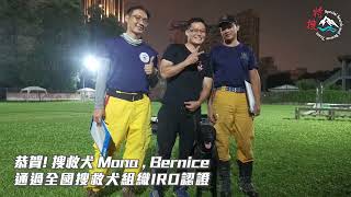 【狂賀🎉屏東特搜隊所馴養犬隻Mona及Bernice順利通過V級（初級）評量認證成為正式-培訓犬】 ｜屏東縣政府消防局特種搜救大隊