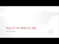 NULLIF FUNCTION IN ORACLE SQL WITH EXAMPLE | Return null if expressions are equal