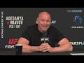 dana white reacts to israel adesanya ko loss not sure on conor mcgregor return ufc saudi arabia