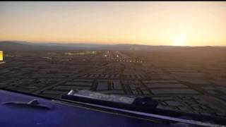 Cockpit Landing In Las Vegas - Noseview