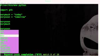 VIM Word Autocompletion - BASH - Linux