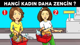 Hangi Kadın Daha Zengin? 💸 Gerçekten Sizi Zorlayacak Beyinn Soruları