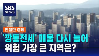 '깡통전세' 매물 다시 늘어…위험 가장 큰 지역은? / SBS / 친절한 경제