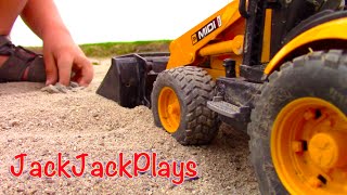 Construction Vehicle Digging Play! | Bruder Tonka Excavators Backhoes Dump Trucks | JackJackPlays