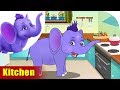 Kitchen | Learning song for Kids | 4K | Appu Series