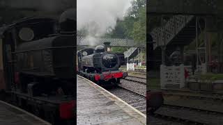 GWR 7714 arrives at Highley #train #steamtrain #steamrailway #gwr #railway #severnvalleyrailway