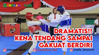 Hampir Menang, Malah Kena Tendang Muka Sampe Gakuat Berdiri!! Kyorugi Pemula Liga DKI 8