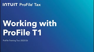Working with a ProFile T 1 | Nov 18th