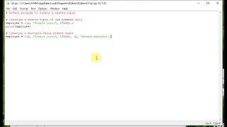 Python program to create a nested tuple