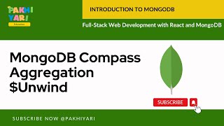 MongoDB Compass Aggregation $Unwind