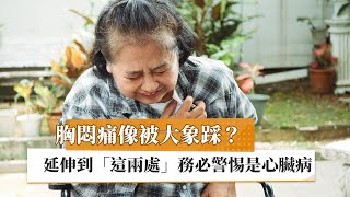 【陳志成醫師】胸悶痛像被大象踩？　延伸到「這兩處」務必警惕是心臟病｜健康醫療網